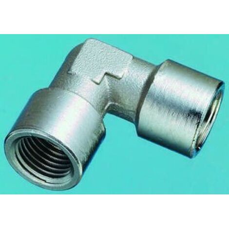 Raccord hydraulique coudé Legris, G 3/8 Femelle G 3/8 Femelle, 60 bars Bars ( Prix pour Paquet de 3 )