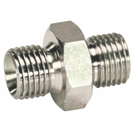 LEM SELECT Raccord hydraulique de jonction Mâle 1/2"-Mâle 1/2" NPT à visser (Lot de 5)