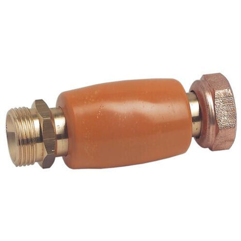RACCORD ISOLANT AMOVIBLE A JONCTIONS SPHERO-CONIQUES MALE ET ECROU FEMELLE