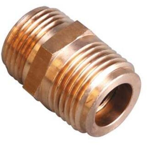 Raccord Joint Plat Gaz Naturel - NF - mâle/mâle G1/2" (15/21) - DN12 - Gurtner