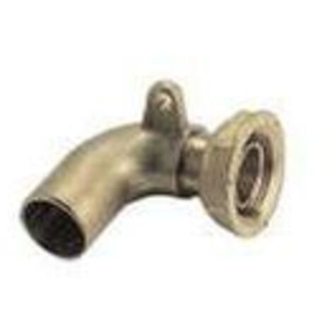 RACCORD LAITON 2 PIECES COUDE 90° AVEC OREILLE DE FIXATION A JOINT PLAT