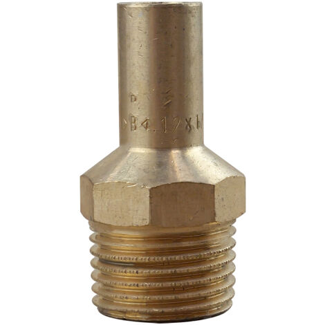 Raccord laiton à sertir et à visser - Manchon Mâle Mâle Ø12x1/2"(15/21)