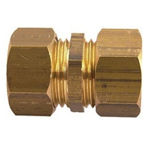 Raccord laiton biconique double femelle femelle - 3/8" - 12 mm - DUMONT