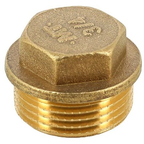 Raccord laiton - Bouchon laiton à visser M 1''1/2