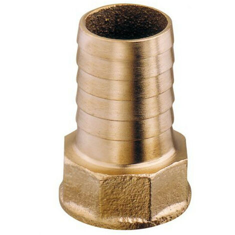 Raccord laiton cannelé femelle-mâle - 3/4" diam 20