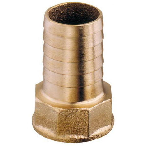 Raccord laiton cannelé femelle-mâle - 3/4" diam 25