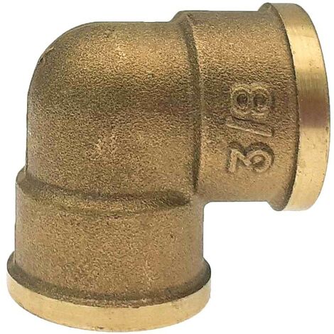 Raccord laiton coudé 90° femelle à visser Ø 3/8" - à l'unité