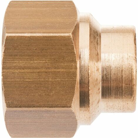 Raccord laiton droit à souder - F 1'1/2 - diamètre 42 mm