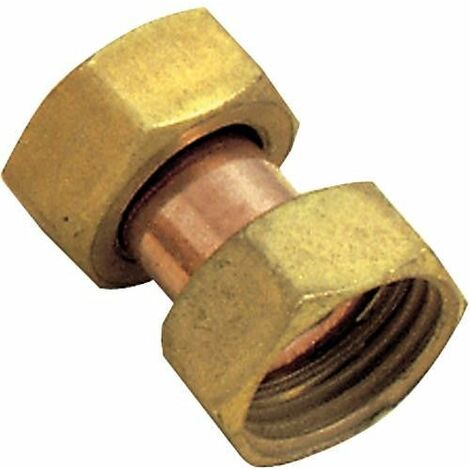 raccord laiton droit ecrous tournants egaux fem/fem 8342 3/4"-3/4"