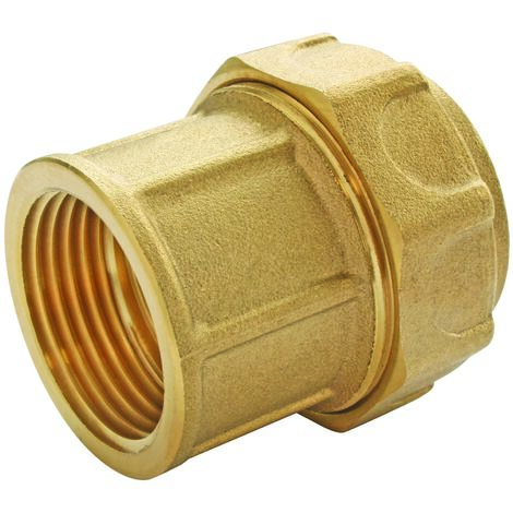 Raccord laiton droit pour PE Ø32 - Femelle 20/27 (3/4")