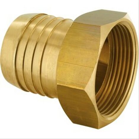 Raccord laiton Femelle F1/2(15/21) pour tuyau souple diam interne 12.