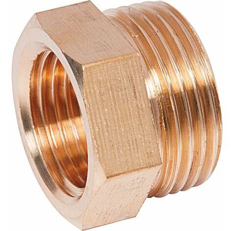 Raccord laiton hexagonal réduit à visser - M 1/4' - F 1/8'