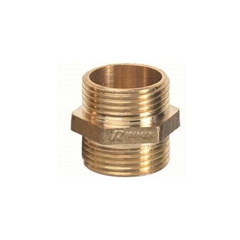 Raccord laiton mâle/mâle diamètre 1/4 de pouce