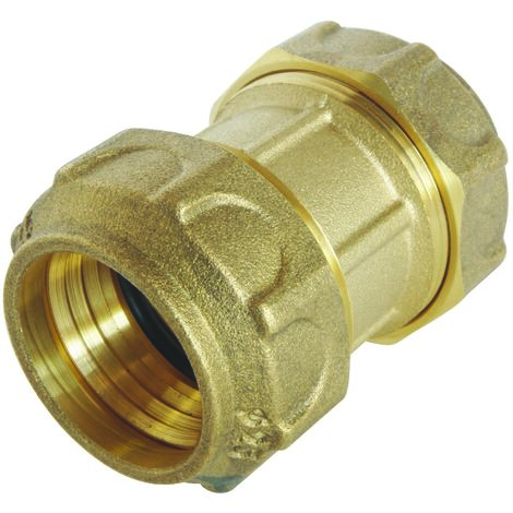 Raccord laiton manchon égal Serrage Extérieur pour tube PE Ø20 mm