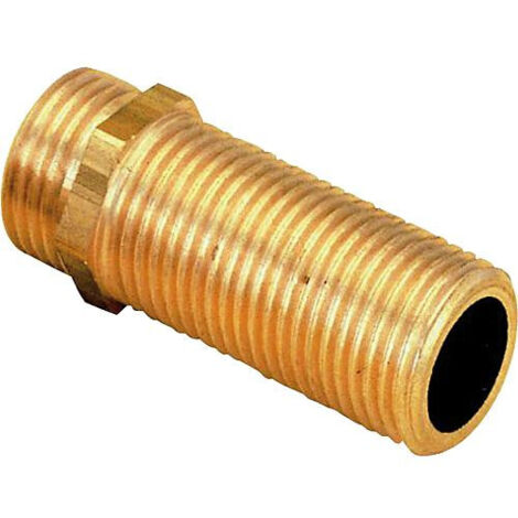 Raccord laiton Manchon male male long 40 mm 3/4''