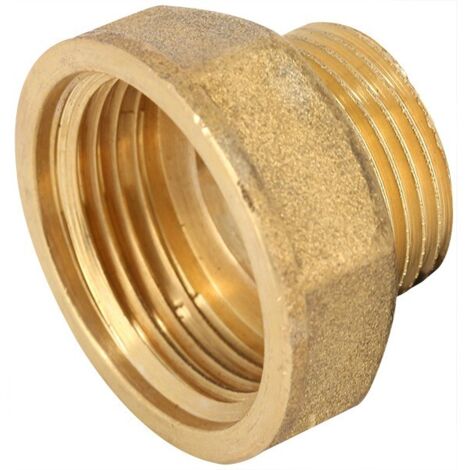 Raccord laiton manchon réduit à visser FM 3/4''-1/2'' – Pression maxi 25 bars – Pour installations industrielles et de construction