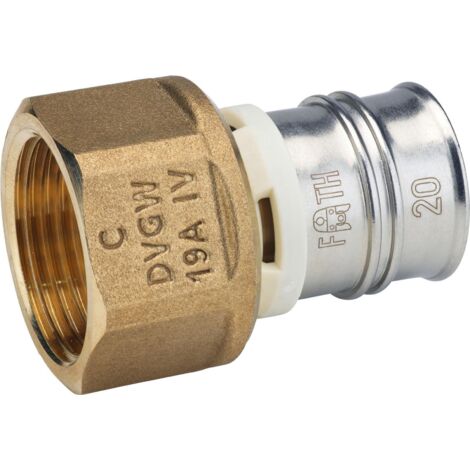 Raccord laiton multicouche fixe femelle 26x34/26 mm sans plomb