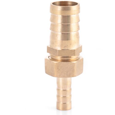 Raccord Laiton Réducteur Bouchon à Embout Barbelé (10mm à 16mm) pour Tuyau