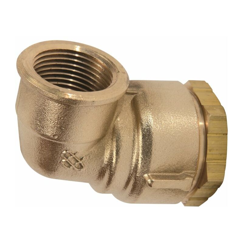 Raccord pe coudé 90° à serrage - f 1'1/2 - diamètre 50 mm - Rexuo Huot