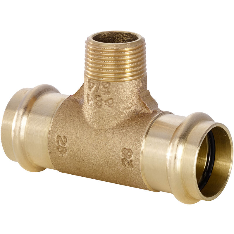 Té laiton à sertir Mâle Ø18-3/4'-18