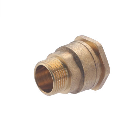 QUICK PLOMBERIE Raccord mâle à compression en laiton pour tube en polyéthylène, diam. 25