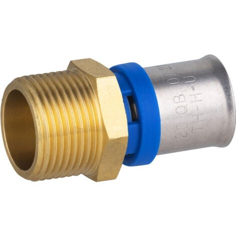 Raccord mâle à sertir pour tube multicouche  NOYON & THIEBAULT Ø20 - M20x27 (3/4)