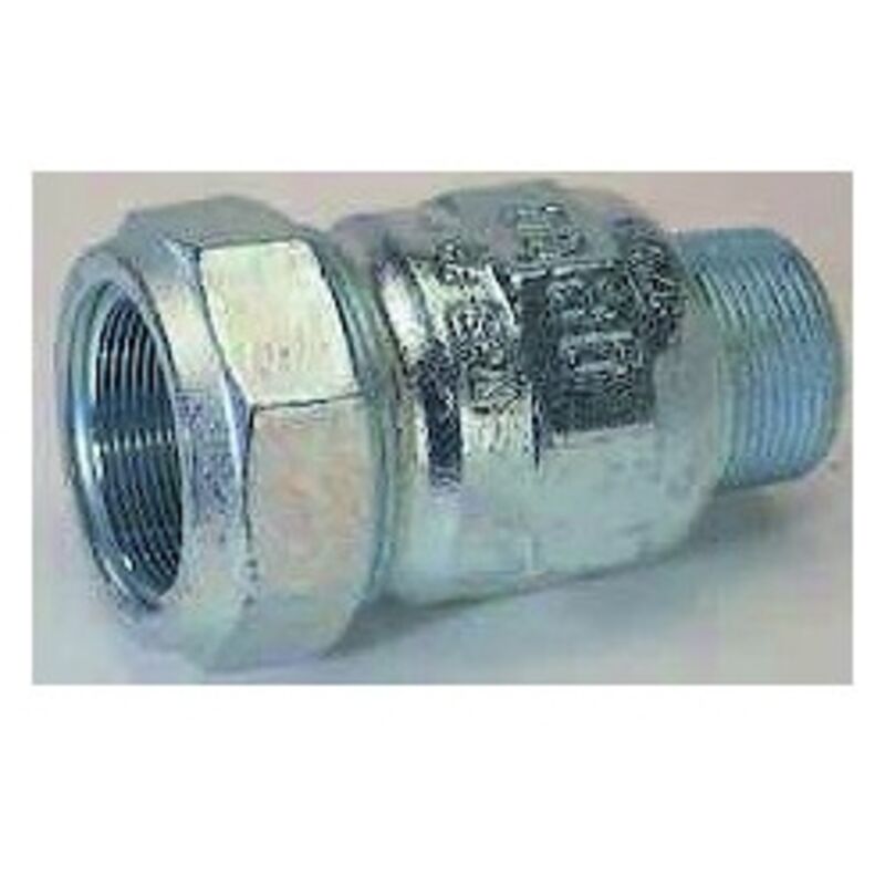 Raccord à compression Mâle fonte malléable galvanisée 1'1/2 - Gebo