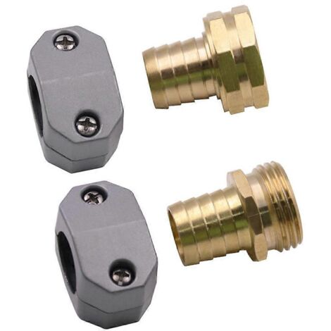 Raccord mâle/femelle pour tuyau d'arrosage 3/4" 5/8" - Réparation de tuyau