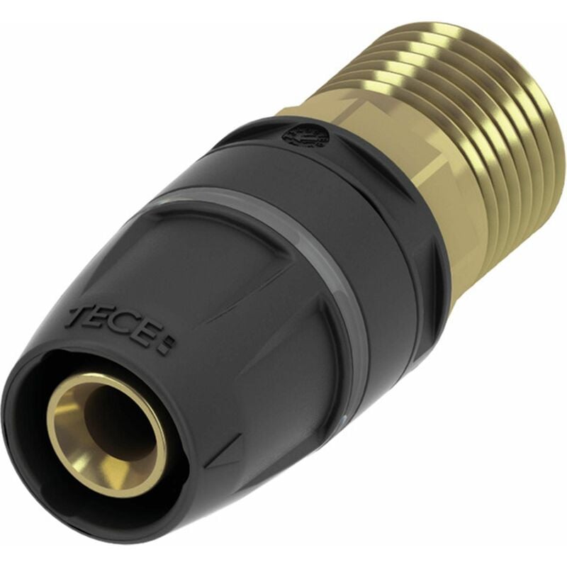 Tece - Raccord mâle fixe logo-Push laiton - d : 50x50/60