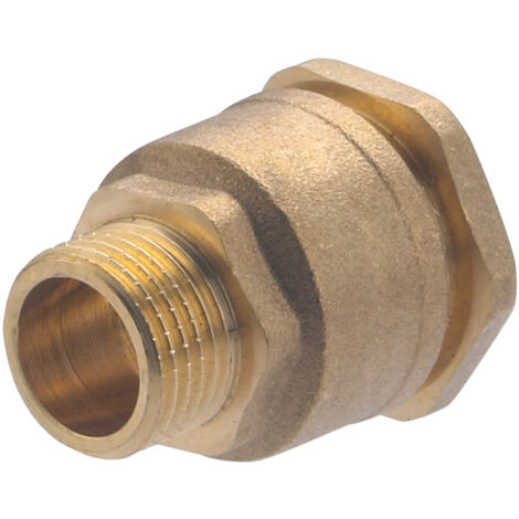 Raccord à compression laiton D.20 pour tube polyéthylène – Filetage M 15 x 21 – Pour jonction tubes PE – 1 pièce – Quick Plomberie