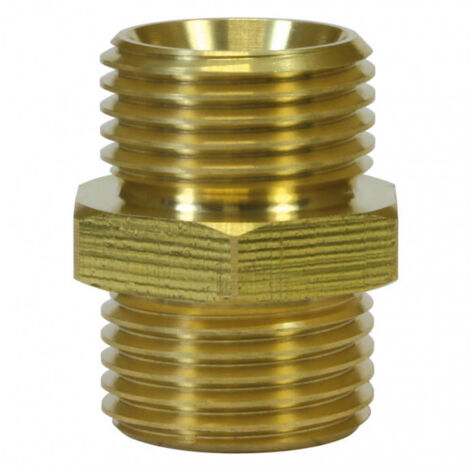 Raccord male/male : Mamelon 3/8