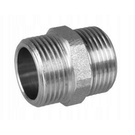 Raccord mamelon en laiton chromé 3/4" AQUER