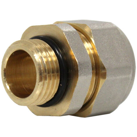 Raccord Multicouche à compression Ø20x2,0 - Droit Mâle 1/2" (15/21) - HENCO