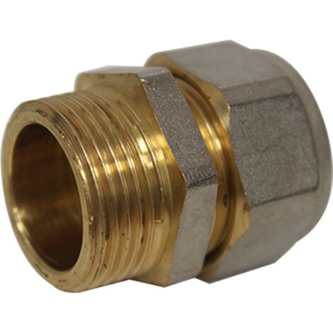 Raccord Multicouche à compression Ø20x2,0 - Droit Mâle 3/4" (20/27) - Henco