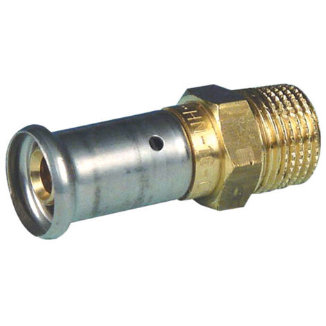 Raccord multicouche à sertir BE droit mâle 1"1/4 (33/42) - Ø32x3,0 - Henco