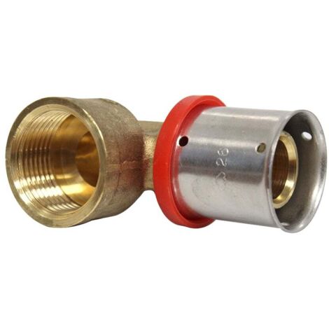 Raccord multicouche à sertir coude femelle (20/27) 3/4" - Ø26x3,0 - MULTIPEX