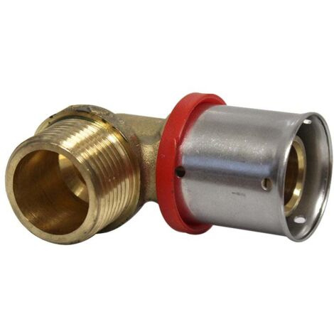 Raccord multicouche à sertir coude mâle (20/27) 3/4" - Ø26x3,0 - MULTIPEX
