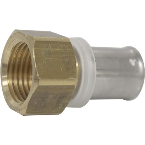 Raccord multicouche à sertir droit femelle (15/21) 1/2" - Ø16x2,0 - MULTIPEX