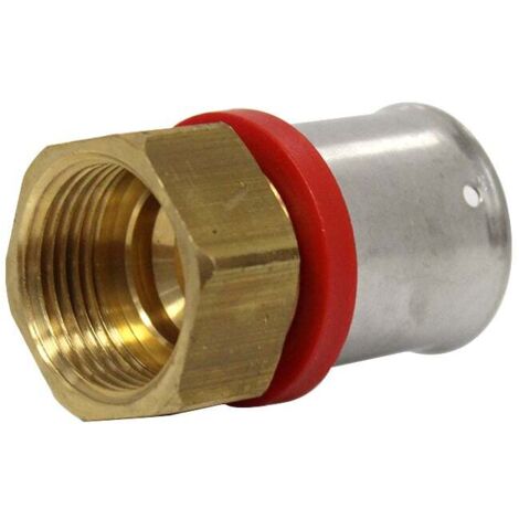 Raccord multicouche à sertir droit femelle (20/27) 3/4" - Ø26x3,0 - MULTIPEX