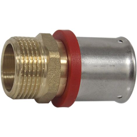 Raccord multicouche à sertir droit mâle (20/27) 3/4" - Ø26x3,0 - MULTIPEX