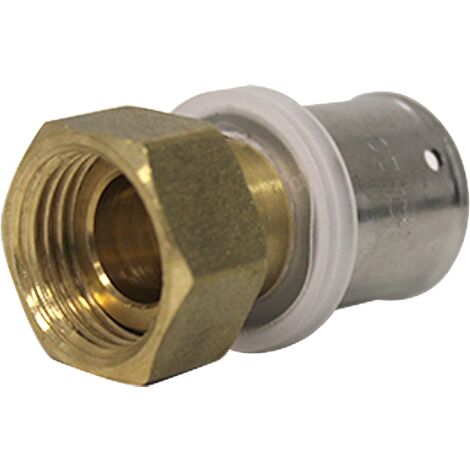Raccord multicouche à sertir femelle écrou libre (15/21) 1/2" - Ø20x2,0 - MULTIPEX
