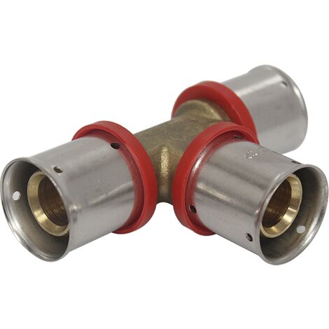 Raccord multicouche à sertir té égal - Ø26x3,0 - MULTIPEX