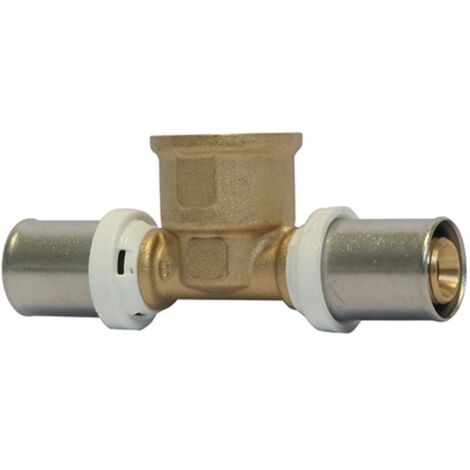 Raccord Multicouche à sertir Té femelle Ø32x3,0 - 1/2" (15/21) - Somatherm