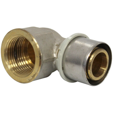 Raccord multicouche à sertir TH - Coude Femelle 1" (26/34) - Ø32x3,0 - Arcanaute