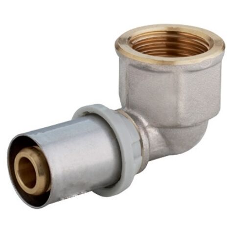 Raccord multicouche à sertir TH - Coude Femelle 3/4" (20/27) - Ø26x3,0 - Arcanaute