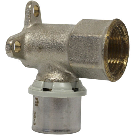 Raccord multicouche à sertir TH - Coude Femelle applique 3/4" (20/27) - Ø26x3,0 - Arcanaute
