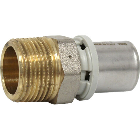 Raccord multicouche à sertir TH - Droit Mâle 3/4" (20/27) - Ø20x2,0 - Arcanaute
