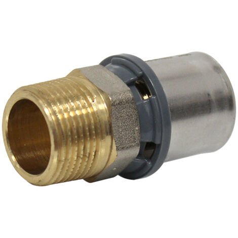 Raccord multicouche à sertir TH - Droit Mâle 3/4" (20/27) - Ø26x3,0 - Arcanaute