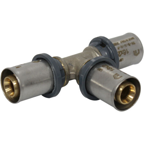 Raccord multicouche à sertir TH - Té égal Ø16x2,0 - Arcanaute
