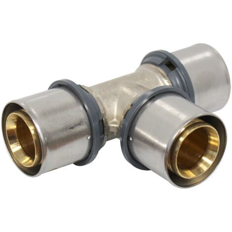 Raccord multicouche à sertir TH - Té égal Ø32x3,0 - Arcanaute